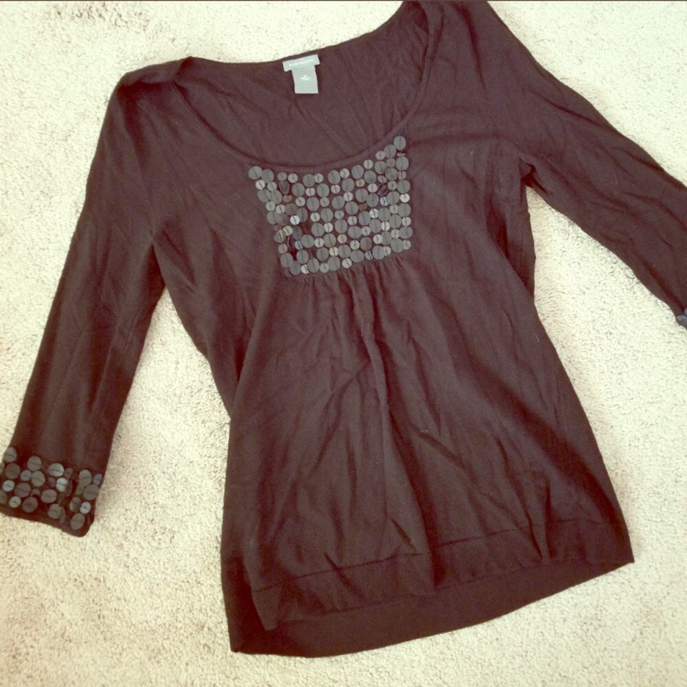 NWOT Black Ann Taylor Blouse